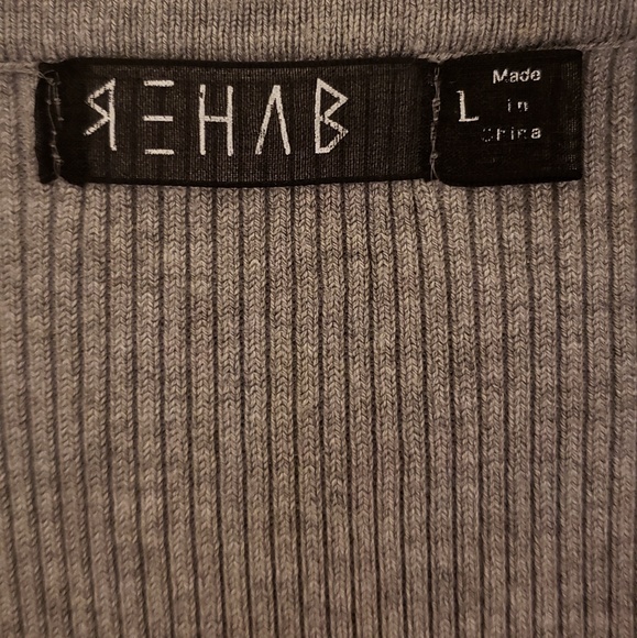 Rehab - Grey Knit Dress - Size Large - Picture 7 of 7